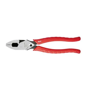 Milwaukee Tool 9" Comfort Grip High Leverage Lineman's Pliers with Crimper