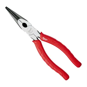 Milwaukee Tool 8" COMFORT GRIP LONG NOSE PLIERS