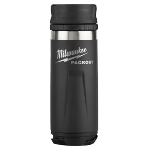 Milwaukee Tool PACKOUT 18oz Insulated Bottle with Sip Lid - Black
