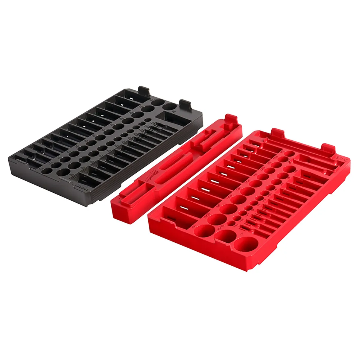 Milwaukee Tool 106pc. 1/4" & 3/8” Drive Ratchet and Socket Trays- SAE & Metric