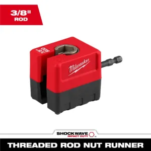 Milwaukee Tool SHOCKWAVE Impact Duty 3/8 Inch Threaded Rod Nut Runner