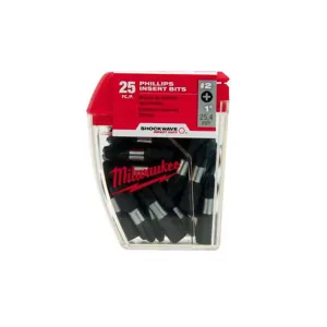 Milwaukee Tool SHOCKWAVE 1" SQ2 IMPACT BIT 10 Contractor Pack