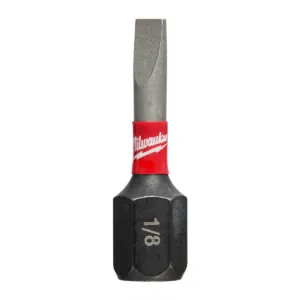 Milwaukee Tool SHOCKWAVE Impact Slotted 1/8" Insert Bits (Bulk 25)