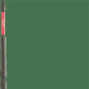 Milwaukee Tool SHOCKWAVE 3-1/2&rdquo; Impact Square Recess #2 Power Bits (Bulk 25)