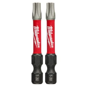 Milwaukee Tool SHOCKWAVE 2" Impact Torx T30 Power Bits (2PK)