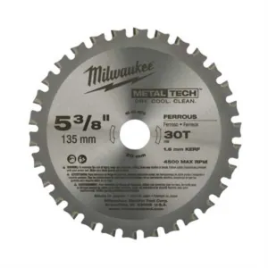 Milwaukee Tool 5-3/8" Metal & Stainless Cutting Circular Saw Blade