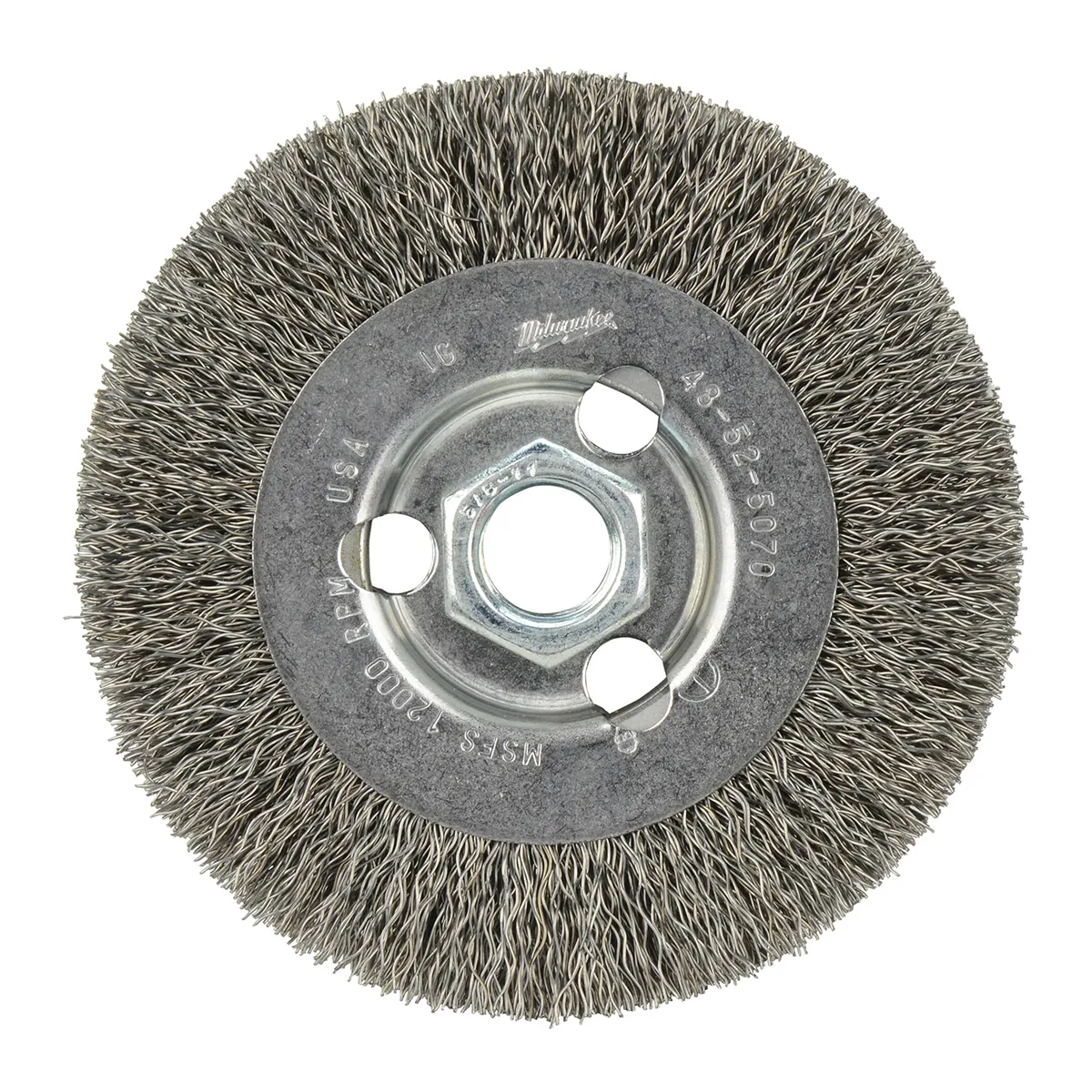 Milwaukee Tool 4" Radial Crimped Wheel- Carbon Steel