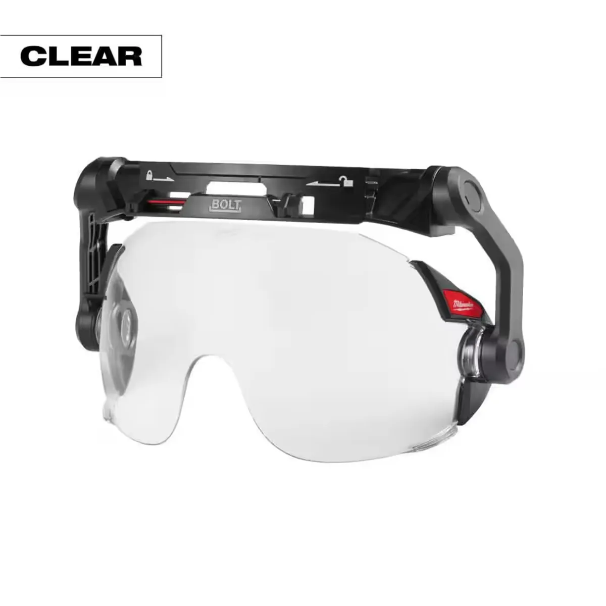 Milwaukee Tool BOLT Eye Visor - Clear Dual Coat Lens (Compatible with Milwaukee Safety Helmets)