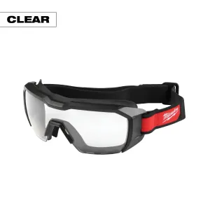 Milwaukee Tool Vented Low-Profile Goggles - Clear Dual Coat Lens