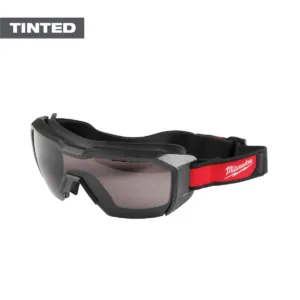 Milwaukee Tool Vented Low-Profile Goggles - Tinted Dual Coat Lens