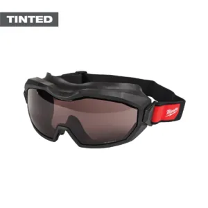 Milwaukee Tool Vented Goggles - Tinted Dual Coat Lens