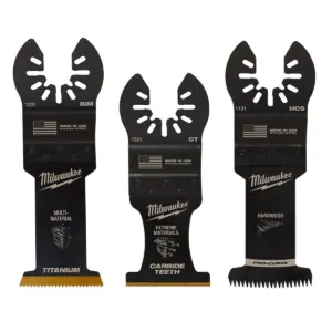 Milwaukee Tool OPEN-LOK All-Purpose Multi-Tool Blade Variety Pack 3PC