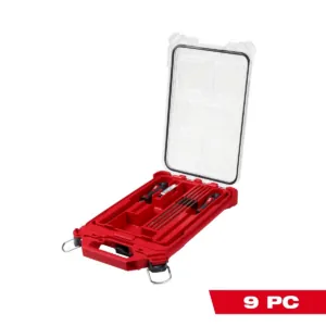 Milwaukee Tool 9 Piece Saw Chain Sharpening Set with PACKOUT Low-Profile Compact Organizer