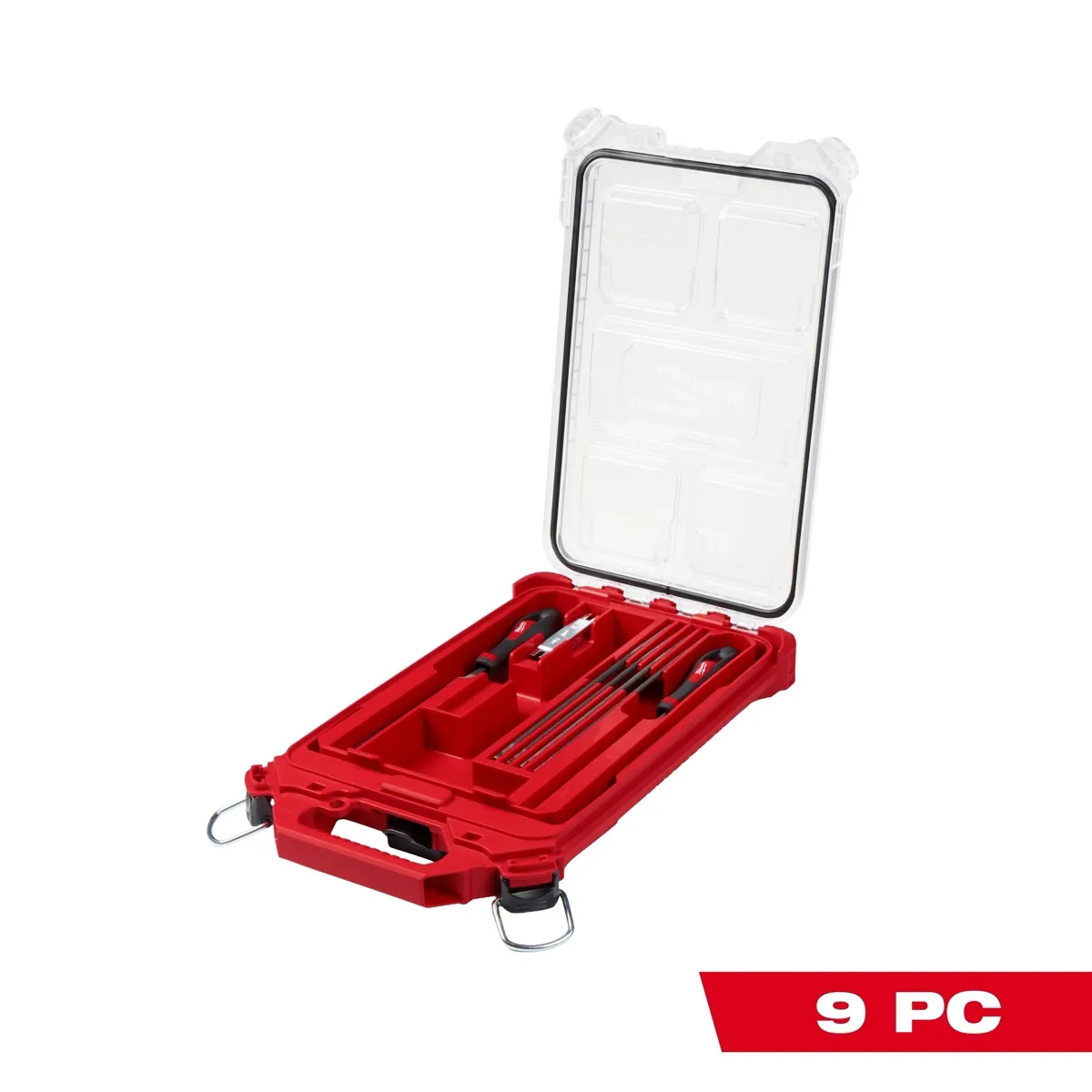 Milwaukee Tool 9 Piece Saw Chain Sharpening Set with PACKOUT Low-Profile Compact Organizer