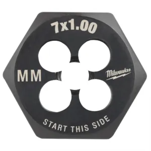 Milwaukee Tool M7-1.00 mm 1-Inch Hex Threading Die