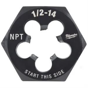 Milwaukee Tool 1/2"-14 NPT 2-1/6" Hex Threading Die
