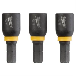 Milwaukee Tool SHOCKWAVE Impact Duty 5/16&rdquo; Insert Magnetic Nut Driver 3PK