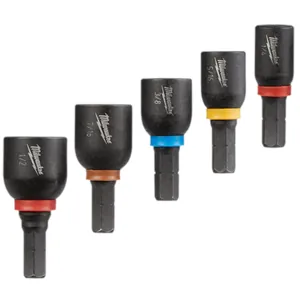 Milwaukee Tool SHOCKWAVE Impact Duty Insert Magnetic Nut Driver Set 5PC