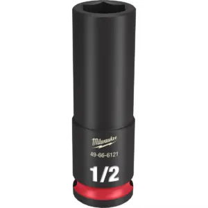 Milwaukee Tool SHOCKWAVE Impact Duty 3/8"Drive 1/2" Deep 6 Point Socket