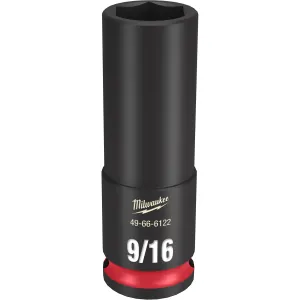 Milwaukee Tool SHOCKWAVE Impact Duty 3/8"Drive 9/16" Deep 6 Point Socket