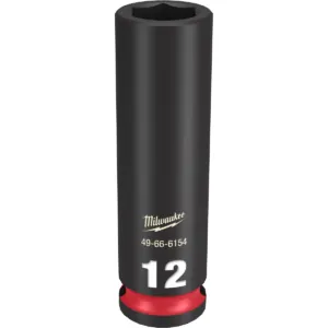 Milwaukee Tool SHOCKWAVE Impact Duty 3/8"Drive 12MM Deep 6 Point Socket