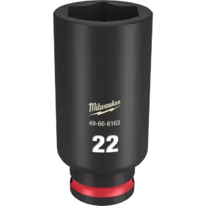 Milwaukee Tool SHOCKWAVE Impact Duty 3/8"Drive 22MM Deep 6 Point Socket