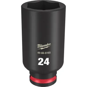 Milwaukee Tool SHOCKWAVE Impact Duty 3/8"Drive 24MM Deep 6 Point Socket