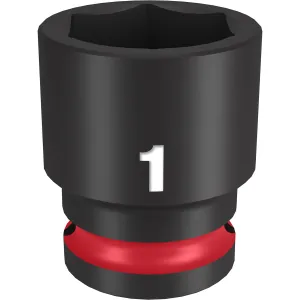 Milwaukee Tool SHOCKWAVE Impact Duty 1/2"Drive 1" Standard 6 Point Socket