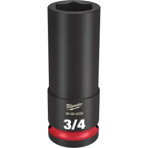 Milwaukee Tool SHOCKWAVE Impact Duty 1/2"Drive 3/4" Deep 6 Point Socket