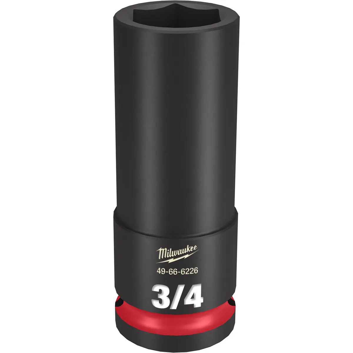 Milwaukee Tool SHOCKWAVE Impact Duty 1/2"Drive 3/4" Deep 6 Point Socket