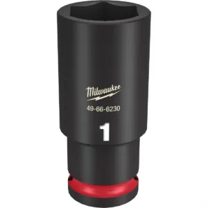 Milwaukee Tool SHOCKWAVE Impact Duty 1/2"Drive 1" Deep 6 Point Socket