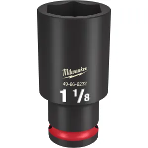 Milwaukee Tool SHOCKWAVE Impact Duty 1/2"Drive 1-1/8" Deep 6 Point Socket