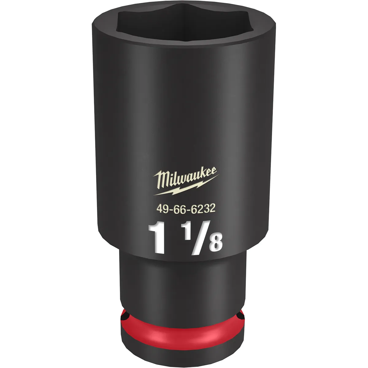 Milwaukee Tool SHOCKWAVE Impact Duty 1/2"Drive 1-1/8" Deep 6 Point Socket