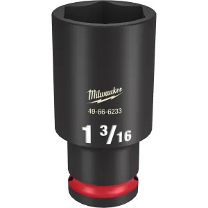 Milwaukee Tool SHOCKWAVE Impact Duty 1/2"Drive 1-3/16" Deep 6 Point Socket