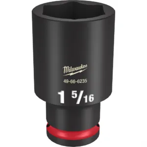 Milwaukee Tool SHOCKWAVE Impact Duty 1/2"Drive 1-5/16" Deep 6 Point Socket