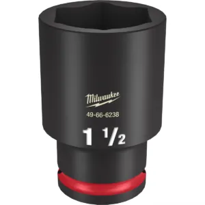 Milwaukee Tool SHOCKWAVE Impact Duty 1/2"Drive 1-1/2" Deep 6 Point Socket