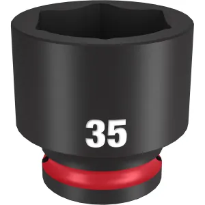 Milwaukee Tool SHOCKWAVE Impact Duty 1/2"Drive 35MM Standard 6 Point Socket