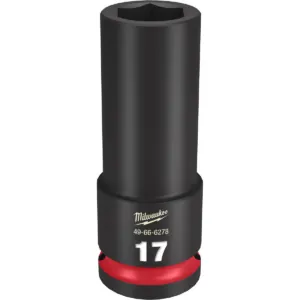 Milwaukee Tool SHOCKWAVE Impact Duty 1/2"Drive 17MM Deep 6 Point Socket