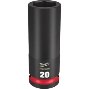 Milwaukee Tool SHOCKWAVE Impact Duty 1/2"Drive 20MM Deep 6 Point Socket