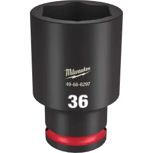 Milwaukee Tool SHOCKWAVE Impact Duty 1/2"Drive 36MM Deep 6 Point Socket