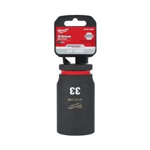 Milwaukee Tool SHOCKWAVE Impact Duty 3/4"Drive 33MM Deep 6 Point Socket