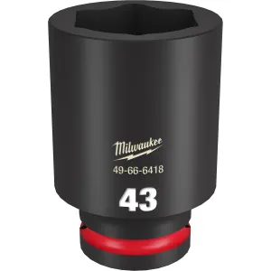 Milwaukee Tool SHOCKWAVE Impact Duty 3/4"Drive 43MM Deep 6 Point Socket