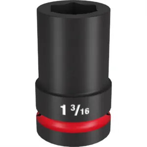 Milwaukee Tool SHOCKWAVE Impact Duty 1"Drive 1-3/16" Deep 6 Point Socket