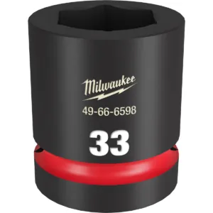 Milwaukee Tool SHOCKWAVE Impact Duty 1"Drive 33MM Standard 6 Point Socket