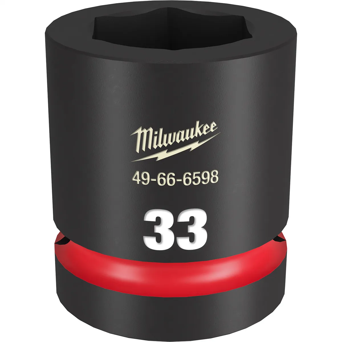 Milwaukee Tool SHOCKWAVE Impact Duty 1"Drive 33MM Standard 6 Point Socket