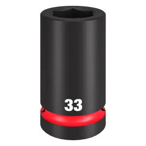Milwaukee Tool SHOCKWAVE Impact Duty 1" Drive 33mm Deep 6 Point Socket