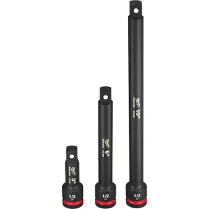 Milwaukee Tool 3PC SHOCKWAVE Impact Duty 1/2"Drive Extension Set