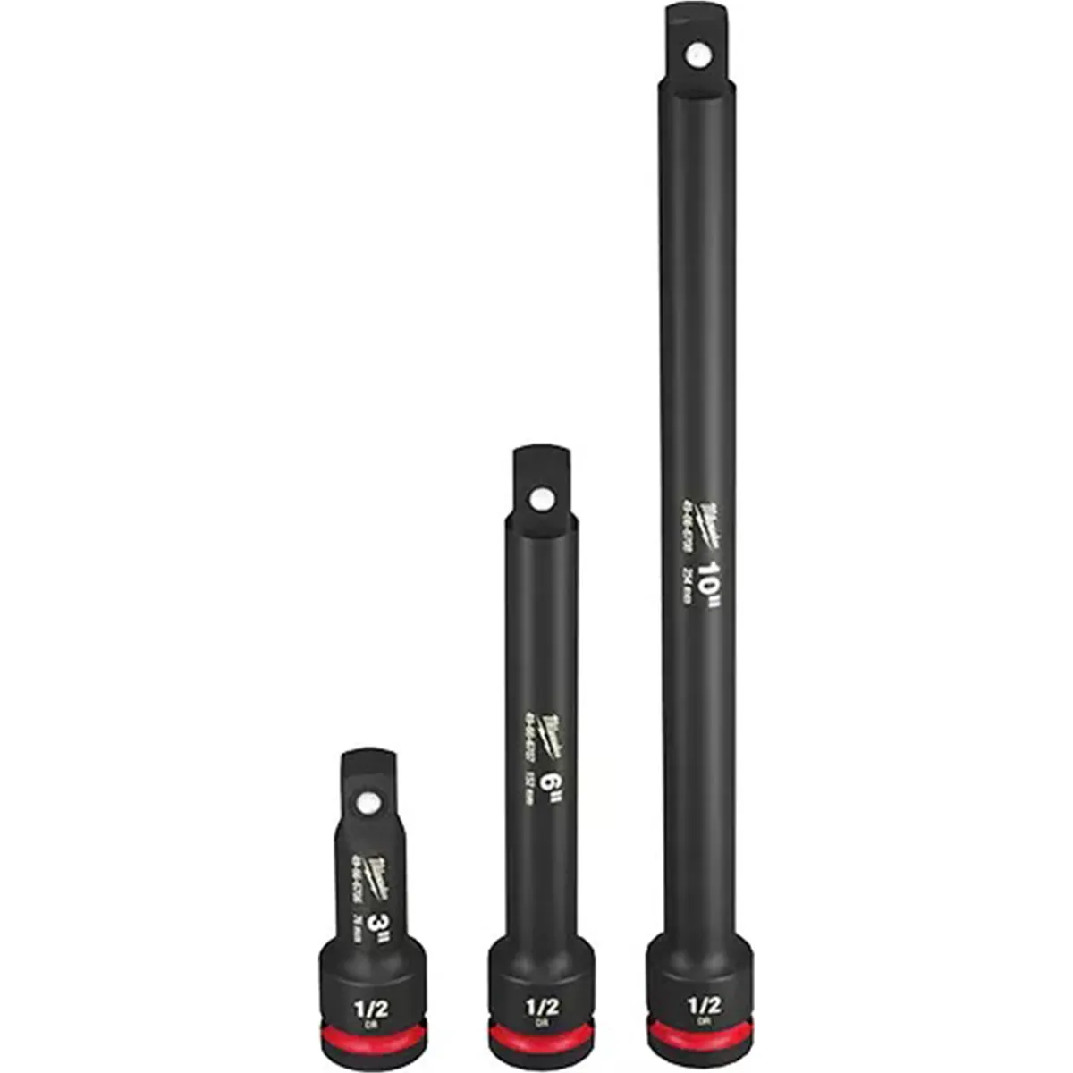 Milwaukee Tool 3PC SHOCKWAVE Impact Duty 1/2"Drive Extension Set