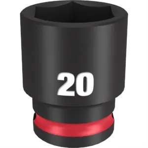 Milwaukee Tool SHOCKWAVE Impact Duty 3/8"Drive 20MM Standard 6 Point Socket