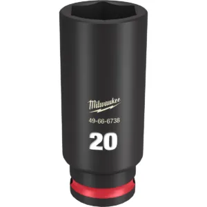 Milwaukee Tool SHOCKWAVE Impact Duty 3/8"Drive 20MM Deep 6 Point Socket
